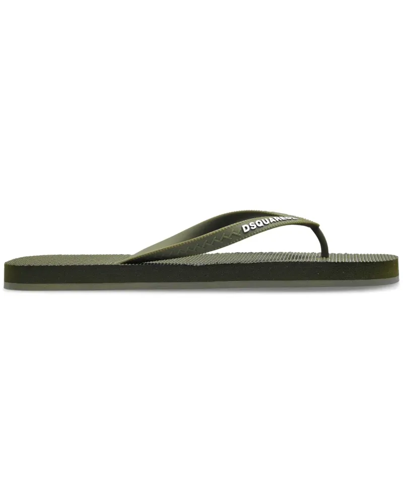 Dsquared2 Flip-Flops mit Logo-Prägung - Grün Grün