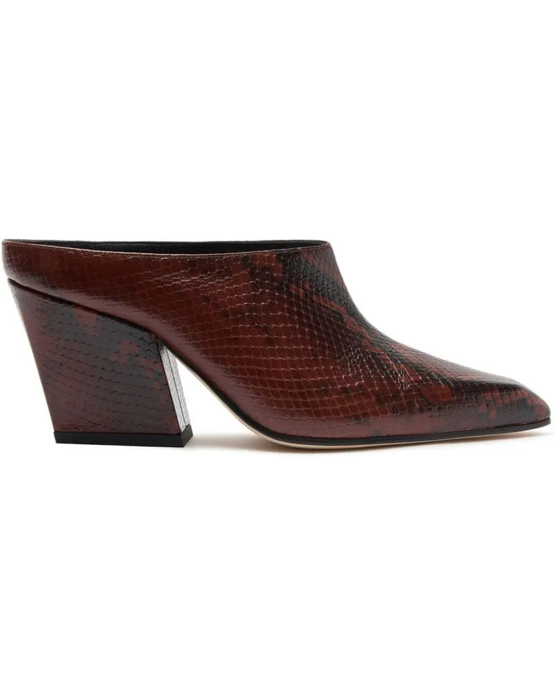Scarosso Holly Mules 80mm - Braun Braun