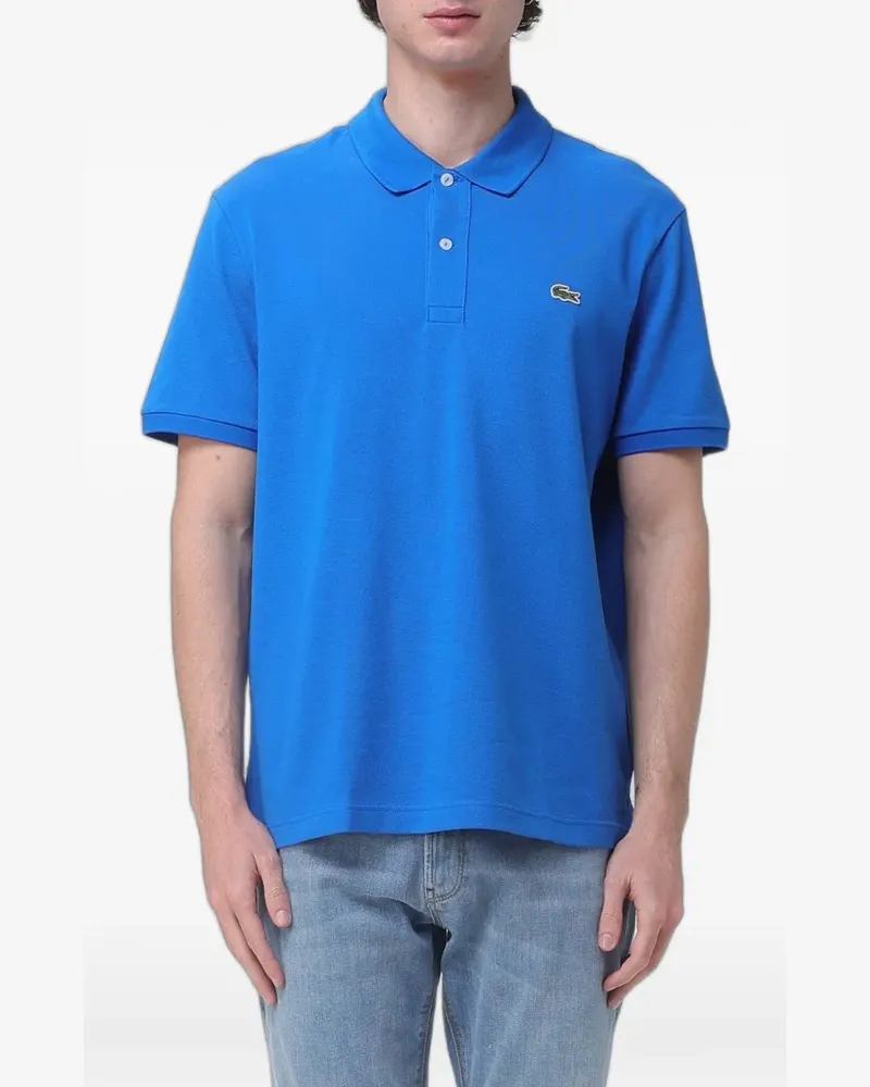 Lacoste Piqué-Poloshirt mit Logo-Patch - Blau Blau