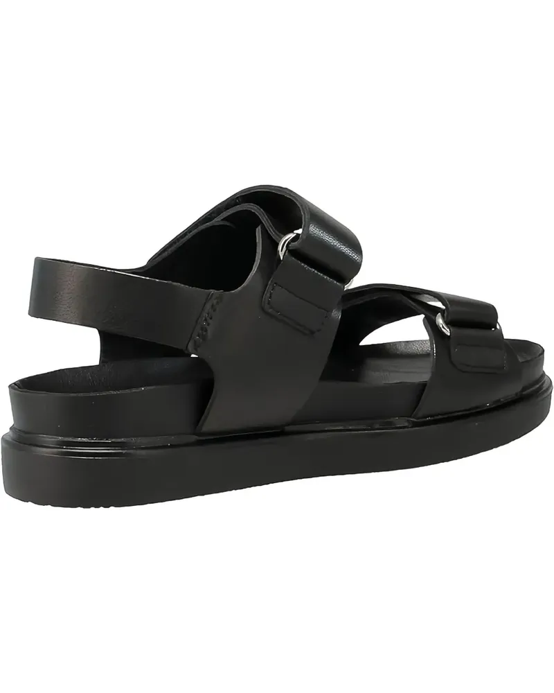 Vagabond Flache Erin Sandalen mit Doppelriemen - Schwarz Schwarz
