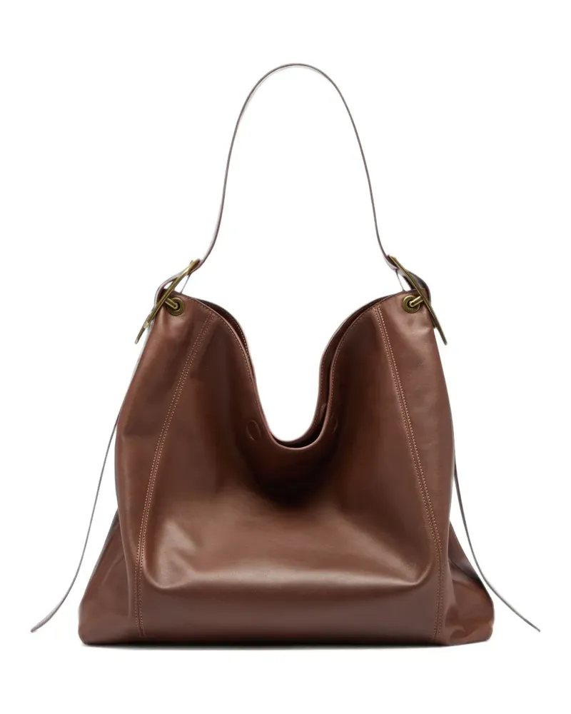 Diesel D-Line Tasche aus Leder - Braun Braun
