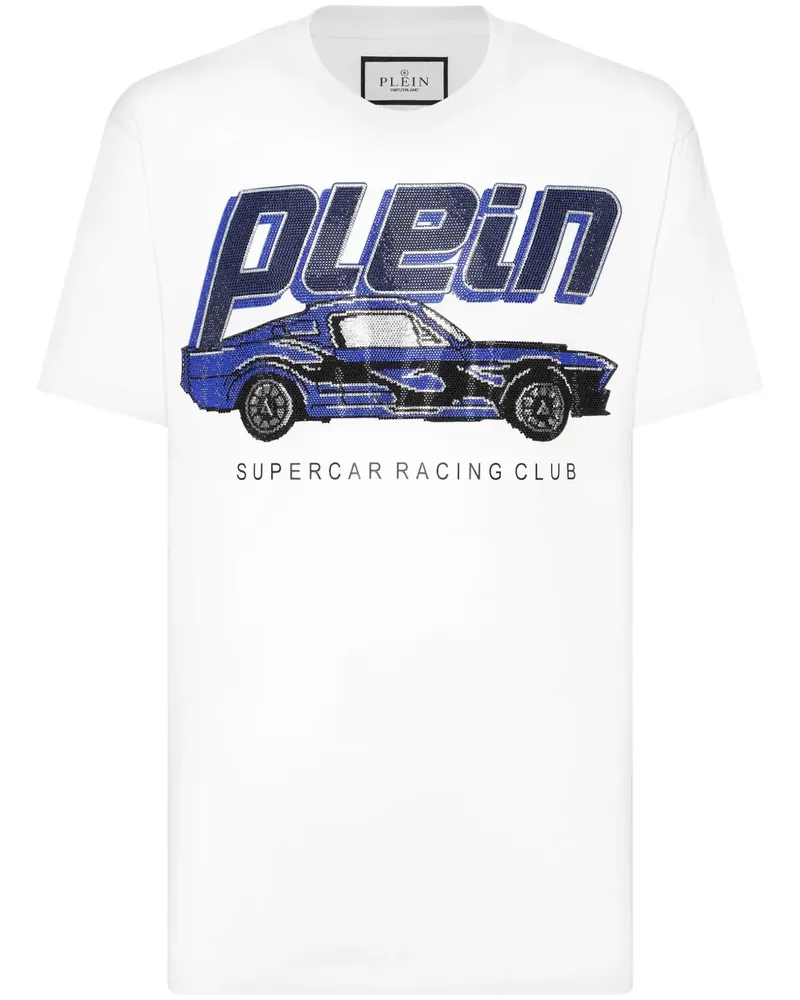 Philipp Plein Cars Racing T-Shirt - Weiß Weiß