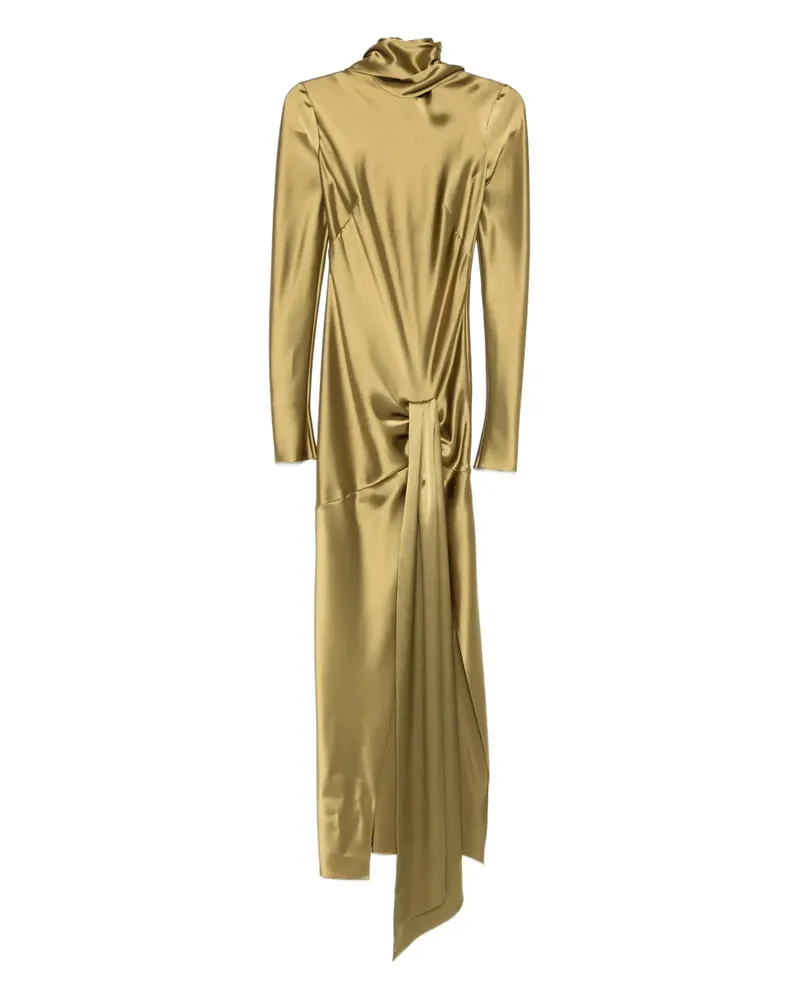 GALVAN Emilie Midikleid mit Schleifenverschluss - Grün Grün