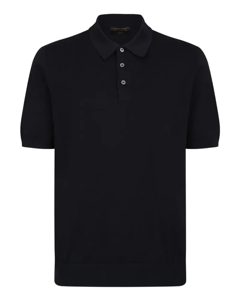 Gran Sasso Kurzärmeliges Poloshirt - Blau Blau