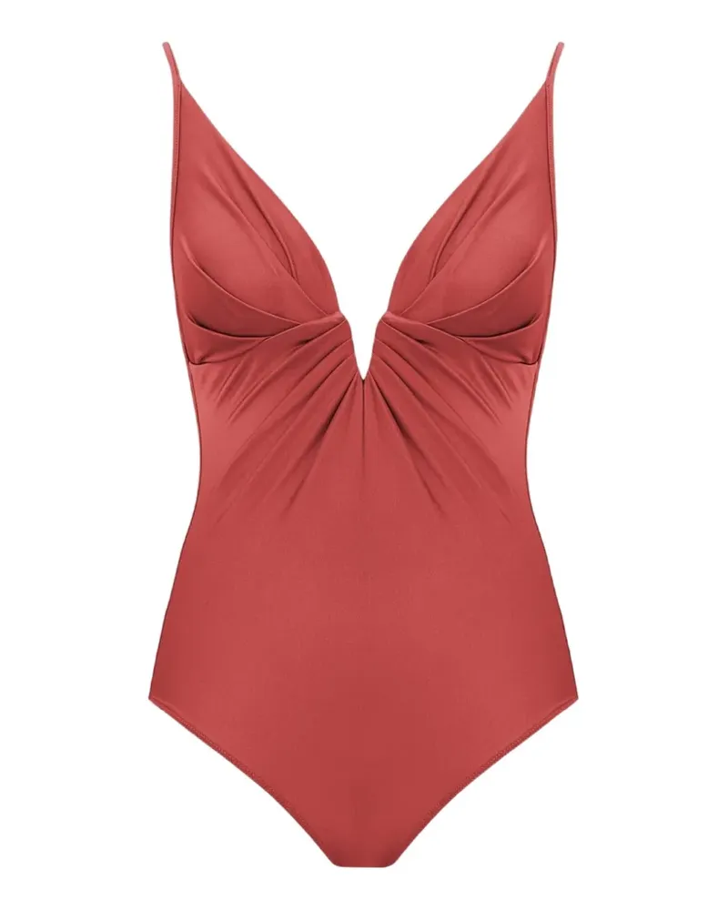 Zimmermann Solstice V-neck swimsuit - Rot Rot