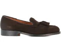 Loafer aus Wildleder mit Quasten - Braun