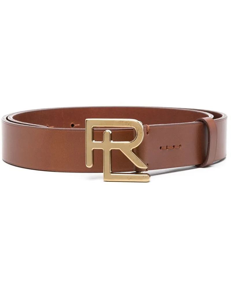 Ralph Lauren Gürtel mit Logo-Schild - Braun Braun