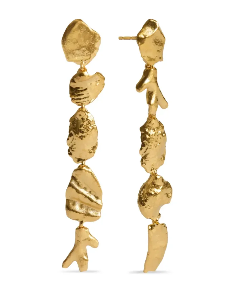 Monica Vinader Fragments Hängeohrringe - Gold Gold