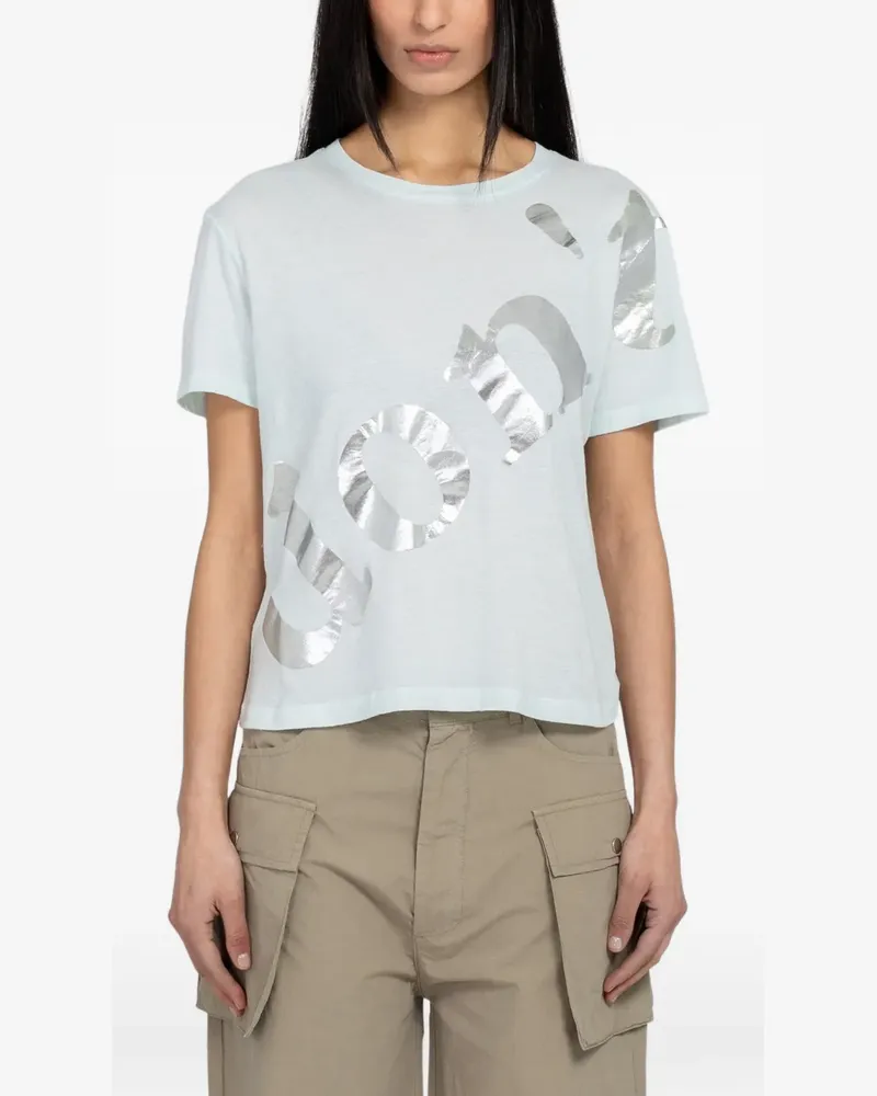 GIMAGUAS Don't slogan-print T-shirt - Blau Blau