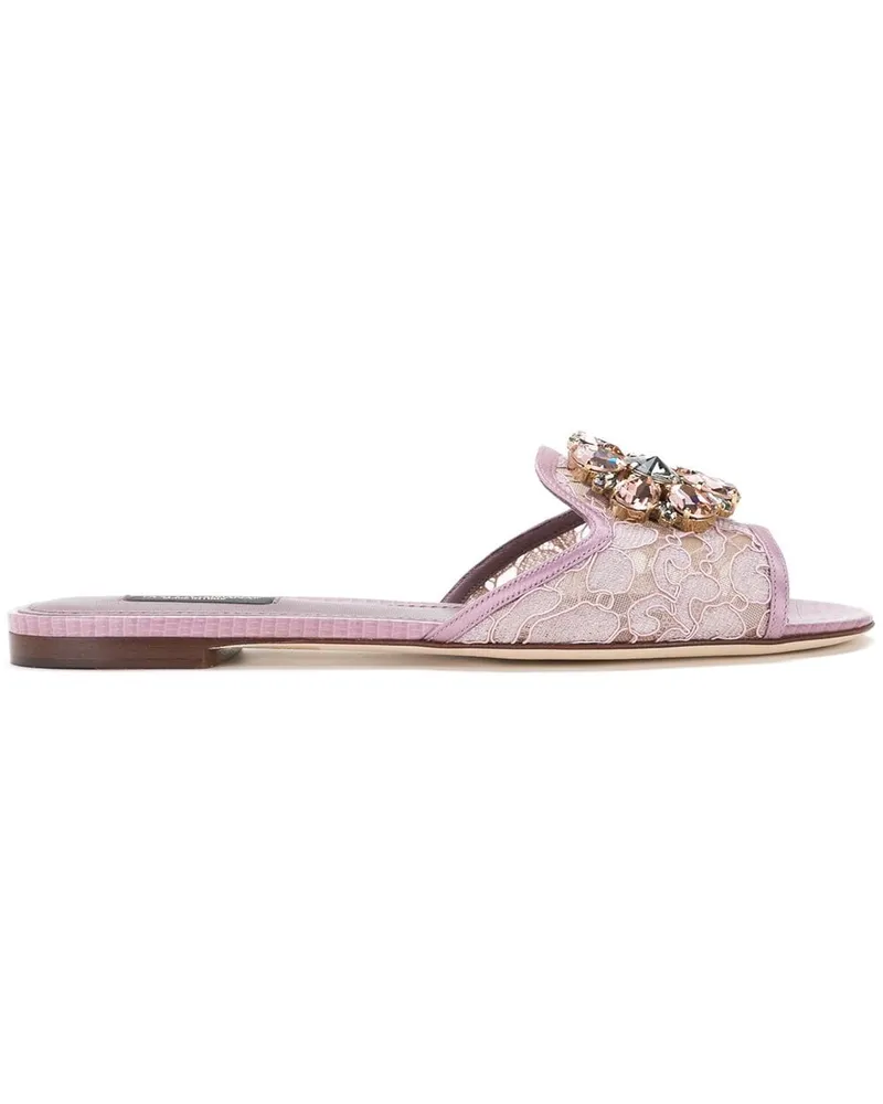 Dolce & Gabbana Bianca' Pantoletten - Rosa Rosa