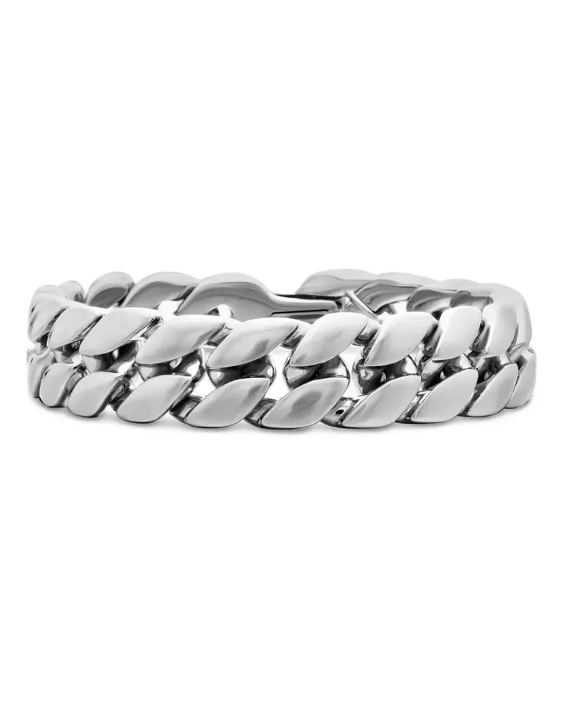 David Yurman Curb Chain Armband aus Sterlingsilber 14,5mm Silber