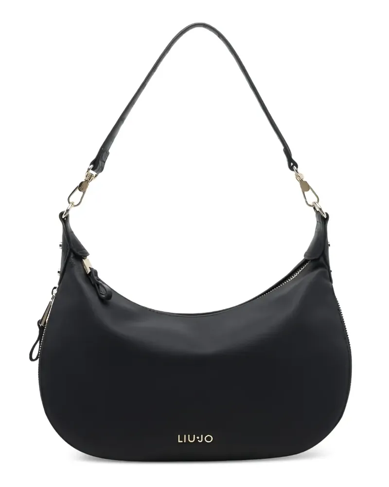 Liu Jo Schultertasche mit Logo-Schild - Schwarz Schwarz