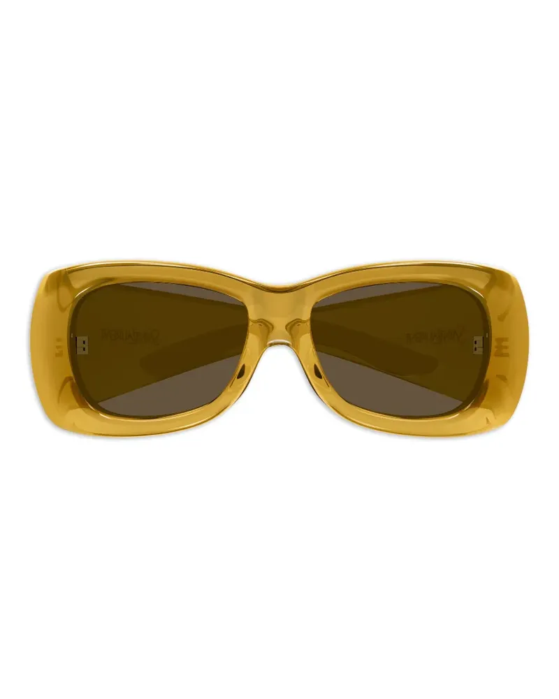 Saint Laurent rectangle-frame sunglasses - Gelb Gelb