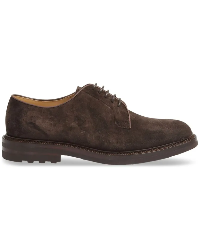 Brunello Cucinelli Derby-Schuhe aus Wildleder - Braun Braun