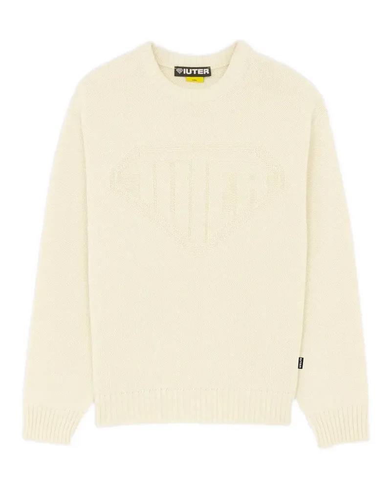 Iuter Links logo-knit sweater - Nude Nude