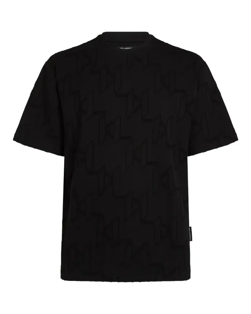 Karl Lagerfeld T-Shirt mit Logo-Print - Schwarz Schwarz