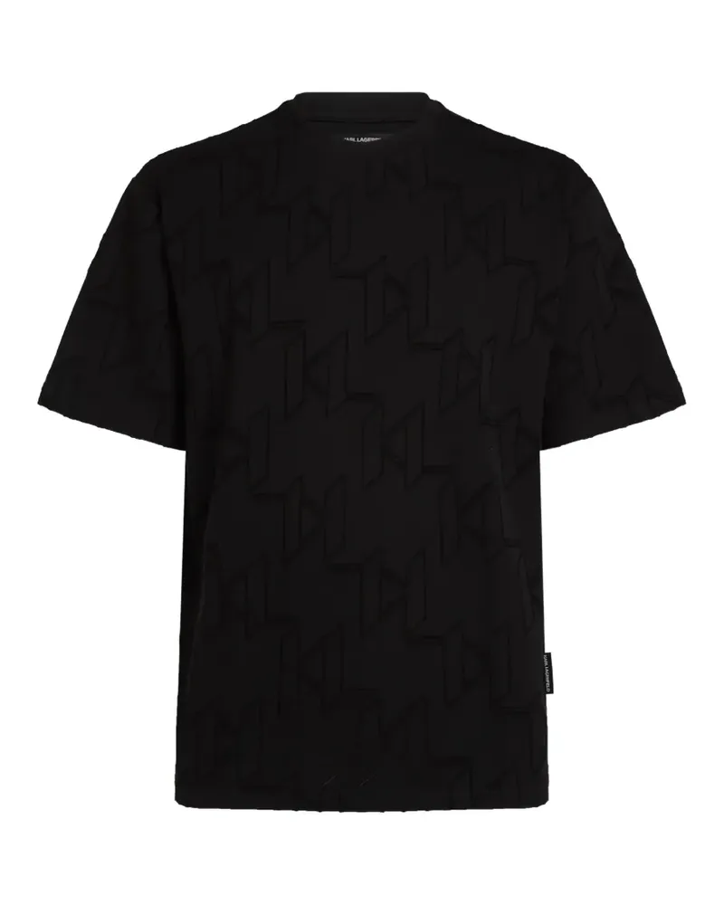 Karl Lagerfeld T-Shirt mit Logo-Print - Schwarz Schwarz