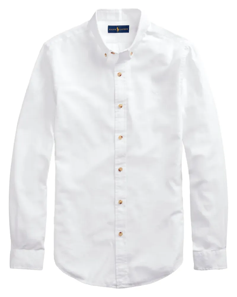 Ralph Lauren Hemd mit Polo Pony-Stickerei - Weiß Weiß