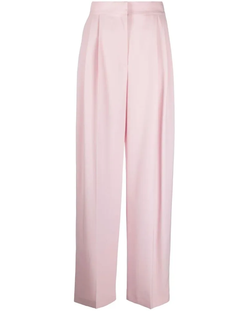Alexander McQueen High-Waist-Hose mit Falten - Rosa Rosa