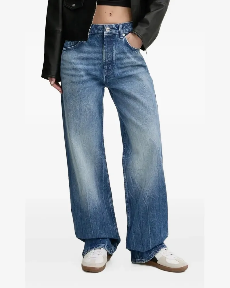 HUGO BOSS Jeans aus Baumwolle - Blau Blau