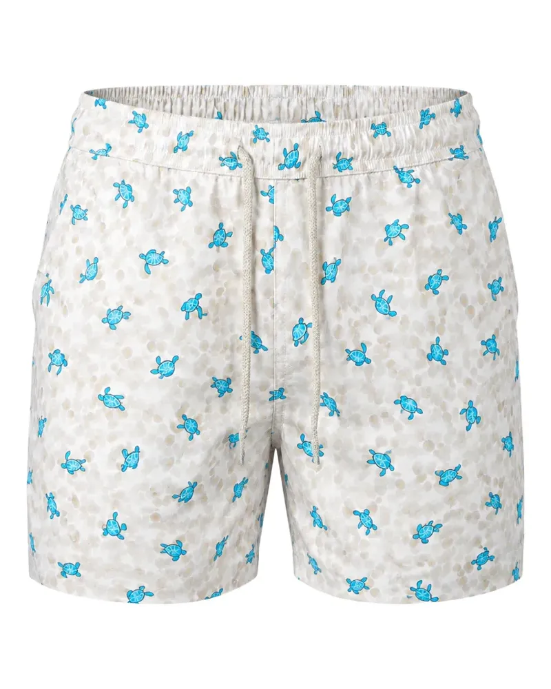 MC2 Saint Barth Lighting Micro Stretch turtle-print swim shorts - Nude Nude