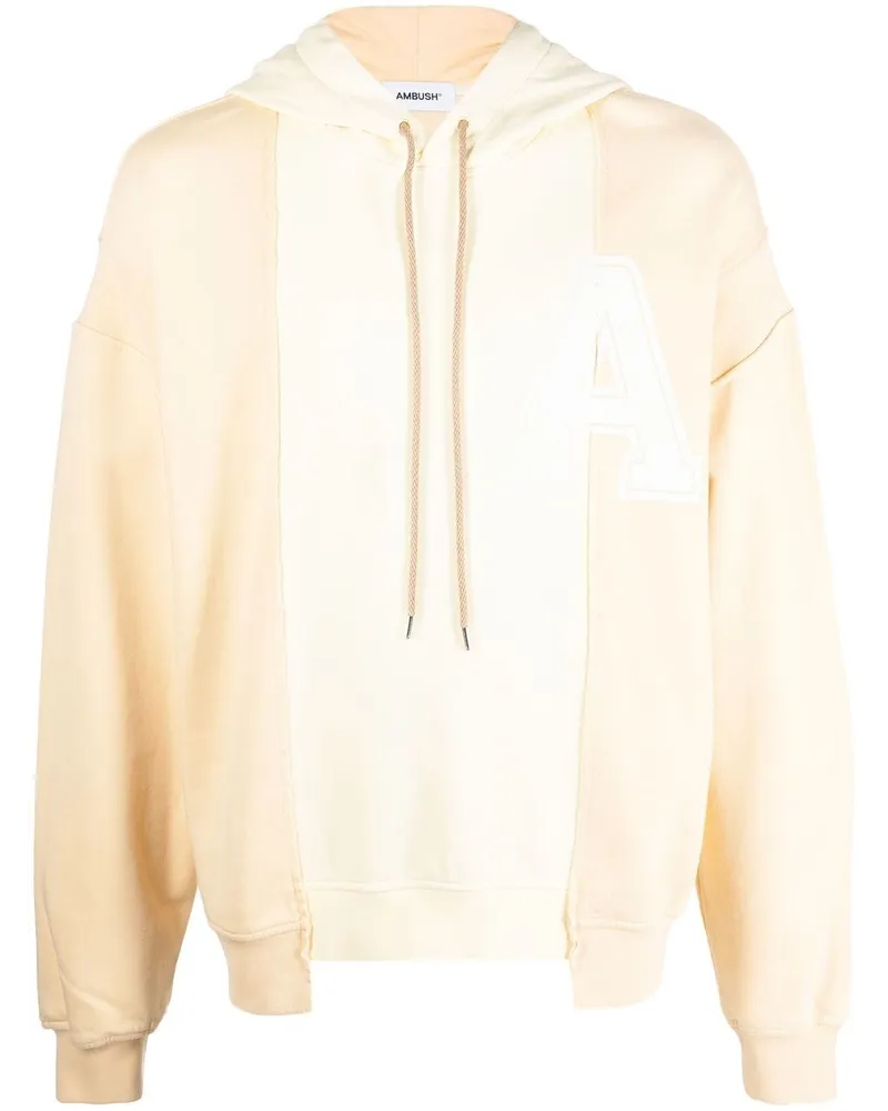 AMBUSH asymmetric hem hoodie Nude