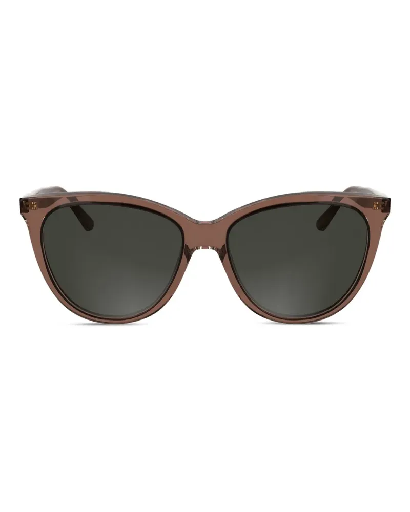 Calvin Klein Sonnenbrille mit Cat-Eye-Gestell - Braun Braun
