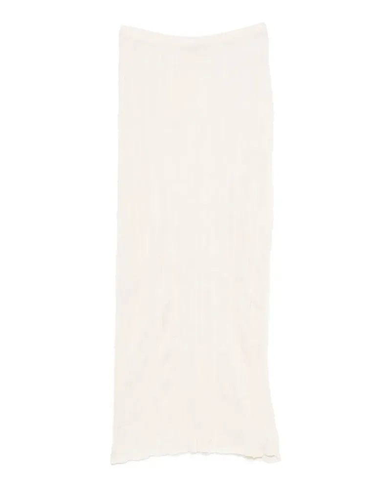 Totême crinkled midi skirt - Nude Nude