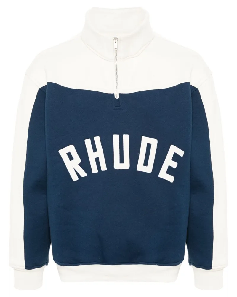 RHUDE Contrast Varsity Sweatshirt - Blau Blau