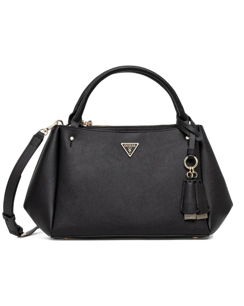 Guess Tote Bag mit Henkel und Anhängerdetail - Schwarz Schwarz