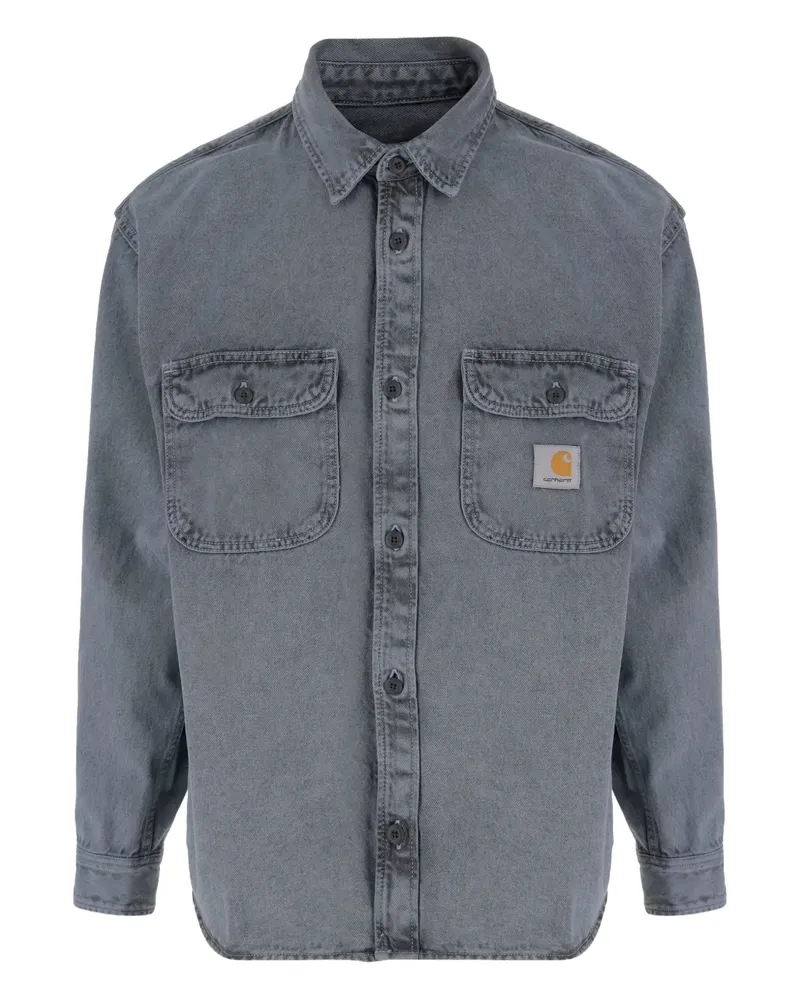 Carhartt WIP Salinac Hemdjacke mit Klappentasche - Grau Grau