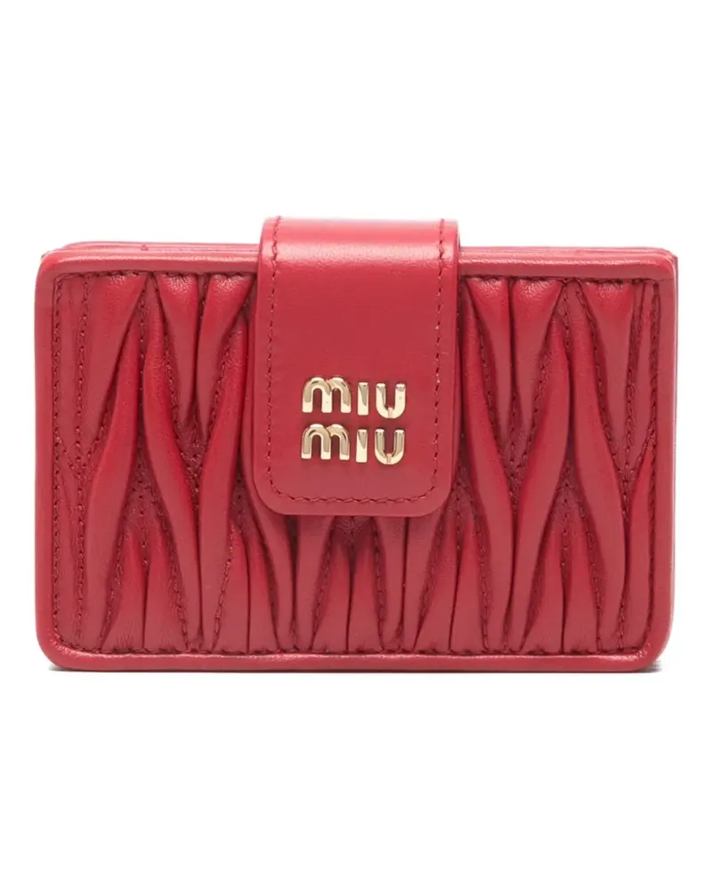 Miu Miu matelassé wallet - Rot Rot