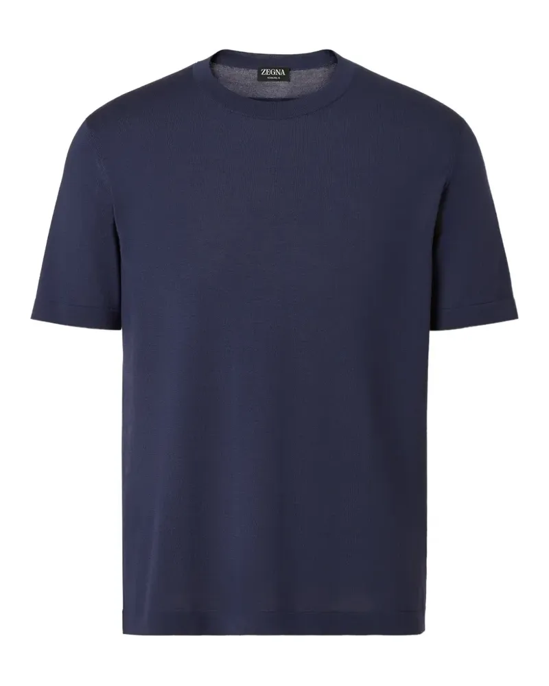 Ermenegildo Zegna T-Shirt aus Wolle - Blau Blau