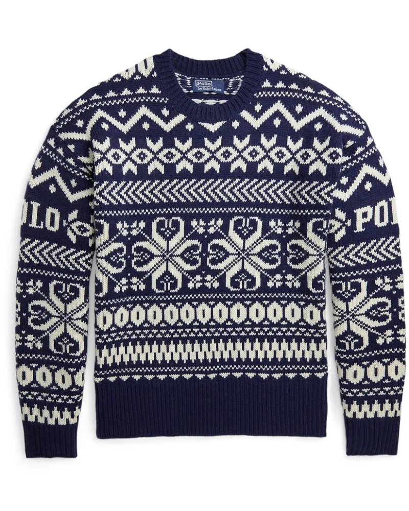Ralph Lauren Pullover mit Intarsienmuster - Blau Blau