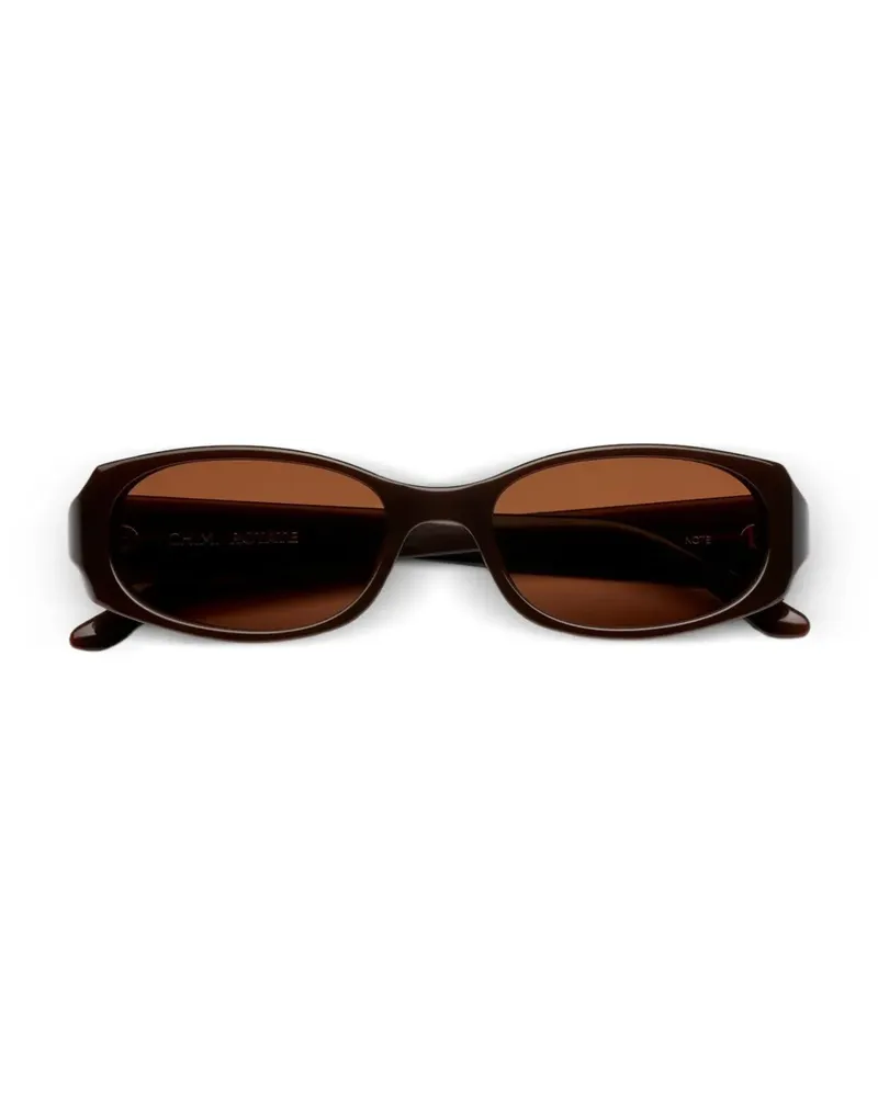 ROTATE Birger Christensen oval-frame sunglasses - Braun Braun