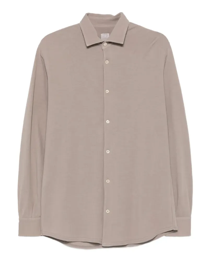 Fedeli long-sleeve shirt - Nude Nude