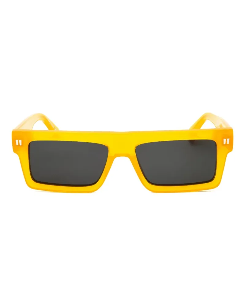 OFF-WHITE Eckige Chandler Sonnenbrille - Gelb Gelb
