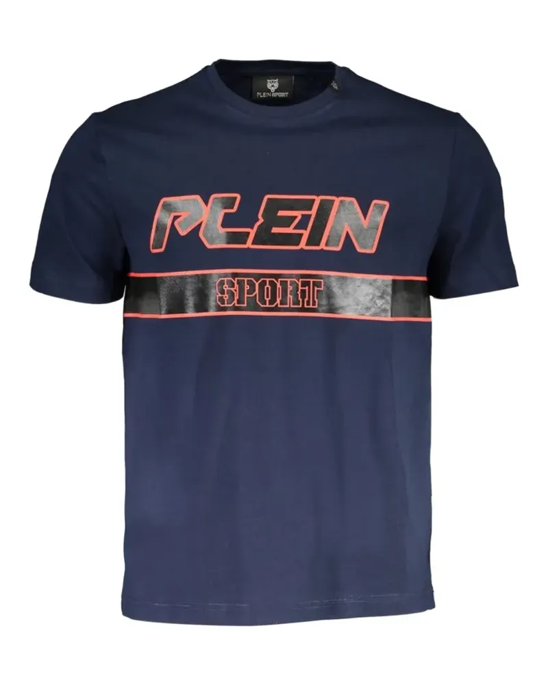 Philipp Plein logo-print cotton T-shirt - Blau Blau