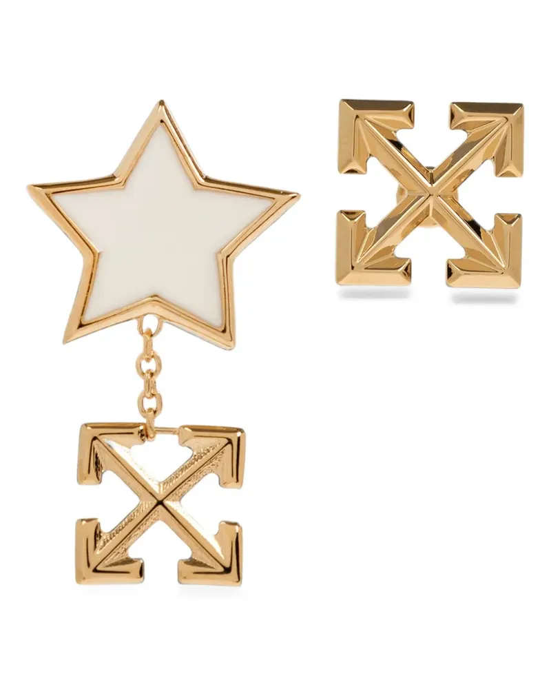 OFF-WHITE Arrows Ohrringe mit Sternanhänger - Gold Gold
