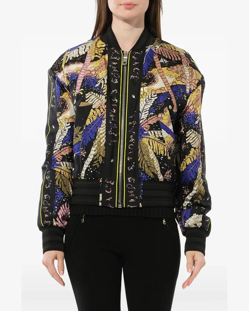 Emilio Pucci print-detail bomber jacket - Schwarz Schwarz