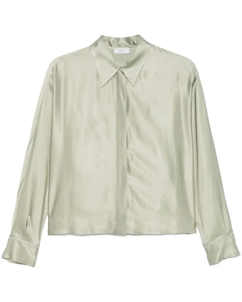 Peserico Hemd aus Satin - 035 EUCALIPTO 035