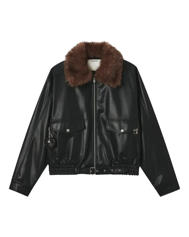 Musium Div. Gesteppte Jacke - Schwarz Schwarz