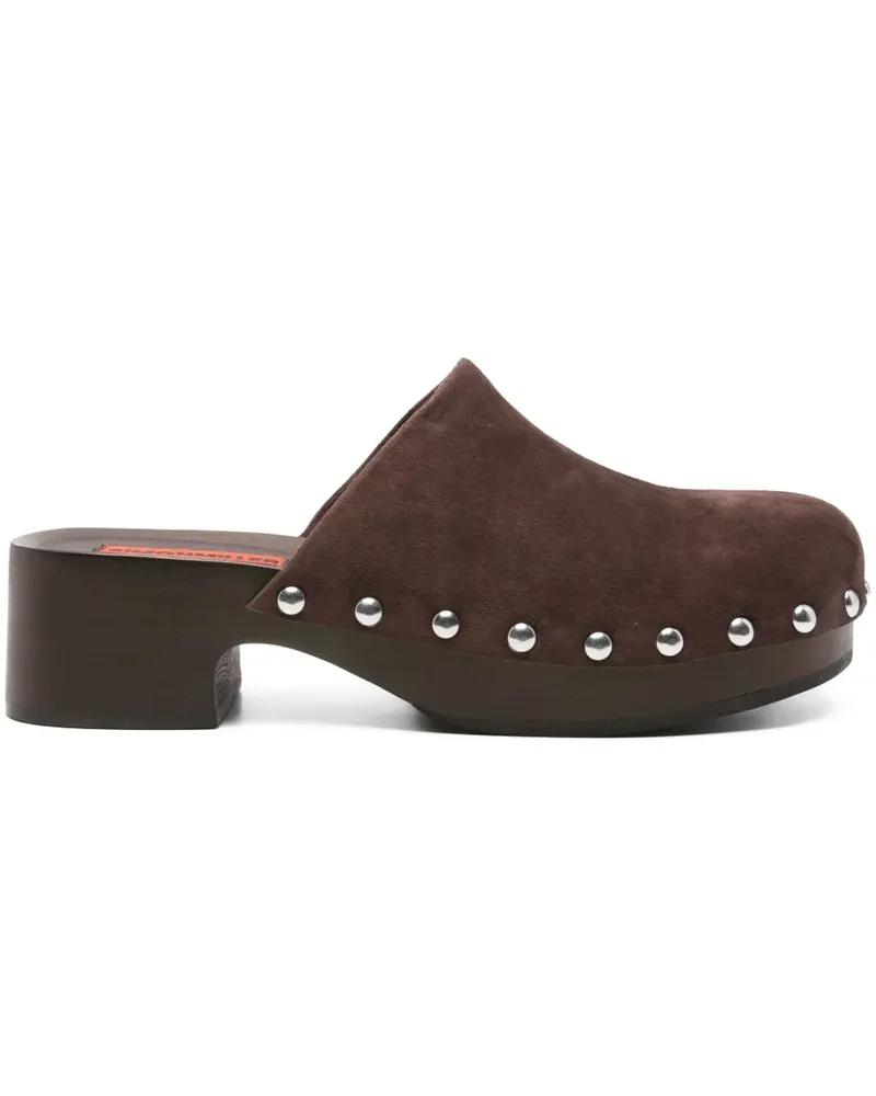 Simon Miller suede clog pumps - Braun Braun