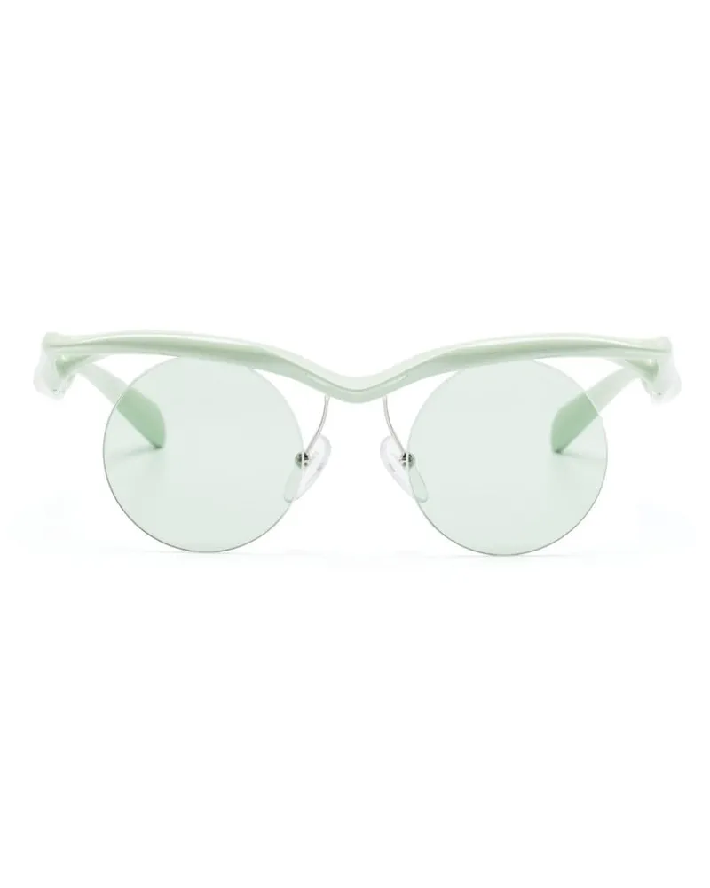 Prada Sonnenbrille mit rundem Gestell - Grün Grün
