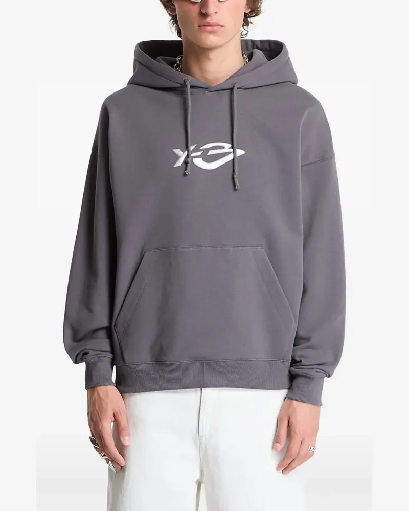 Y-3 Liquid Logo hoodie - Grau Grau