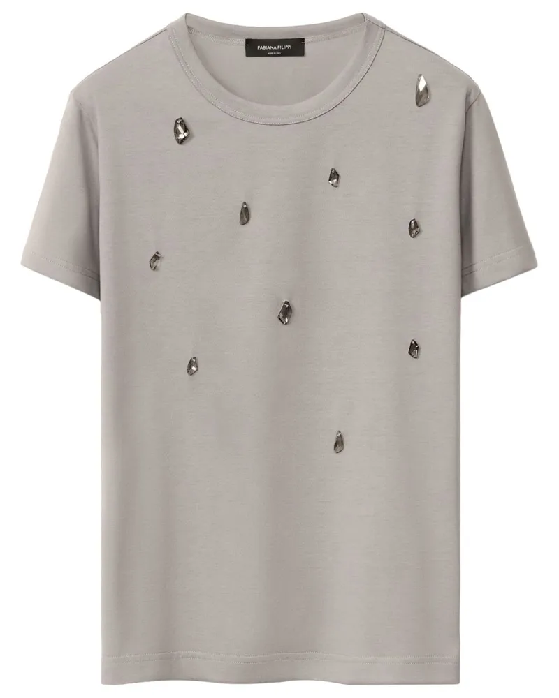 Fabiana Filippi T-Shirt aus Jersey - Grau Grau