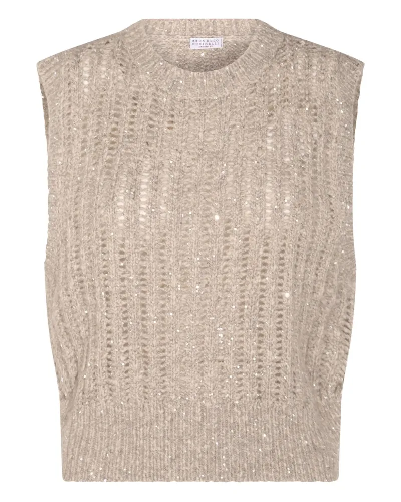 Brunello Cucinelli Gestrickter Pullover - Nude Nude