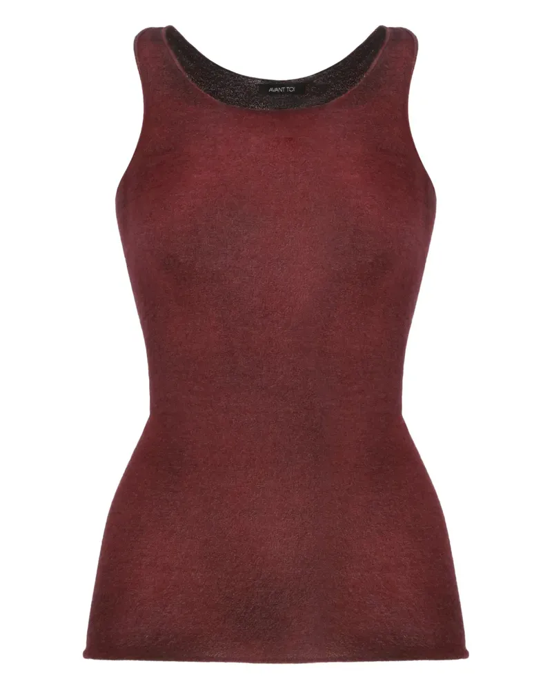 Avant Toi Top mit rundem Ausschnitt - Rot Rot