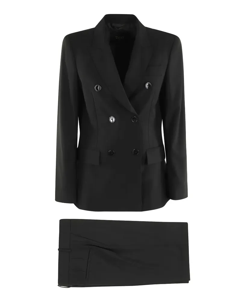 Seventy double-breasted blazer - Schwarz Schwarz