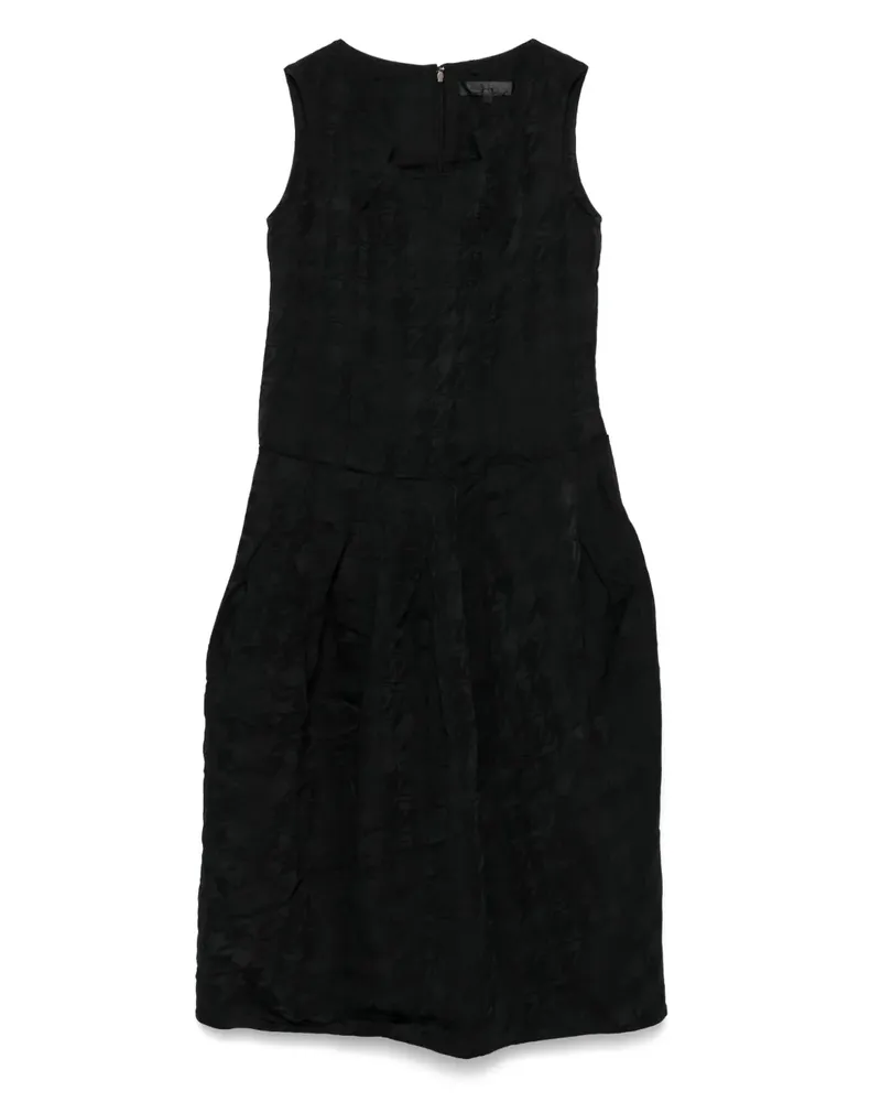 Comme des Garçons Midikleid aus Jacquard - Schwarz Schwarz
